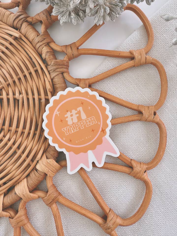 #1 Prix Yapper | Autocollant en vinyle pour la vente par Bujo Bae