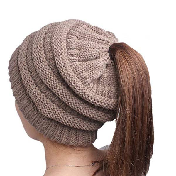 Style Rack - Venta al por mayor Gorro de lana - Mujer - Gorro de lana para tejer con forma de cola de caballo6