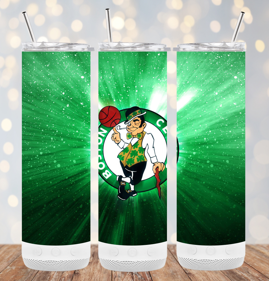 Your Custom Sports - Wholesale Insulated Mug/Tumbler - 20oz Stainless Steel Tumbler - NBA - Celtics1