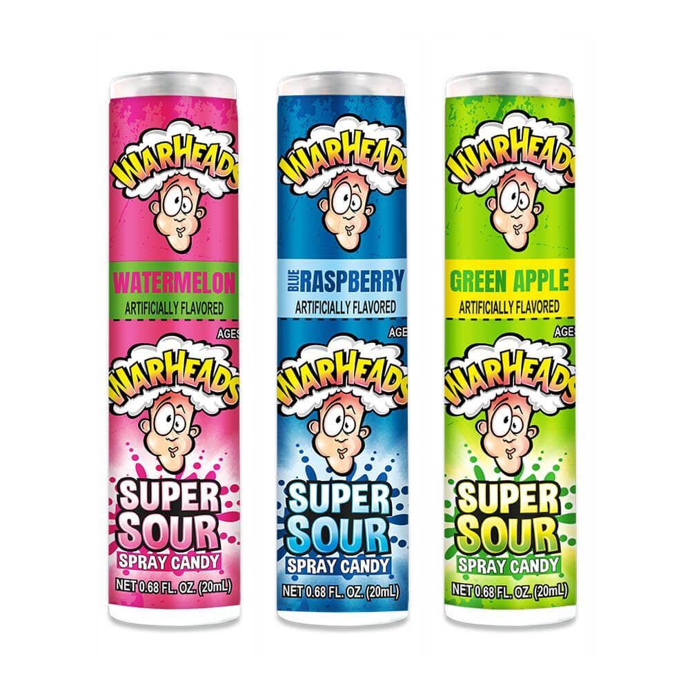 Sugar Bear Candy - Wholesale Hard Candy - Warheads Super Sour Spray Candy 12 ct.1