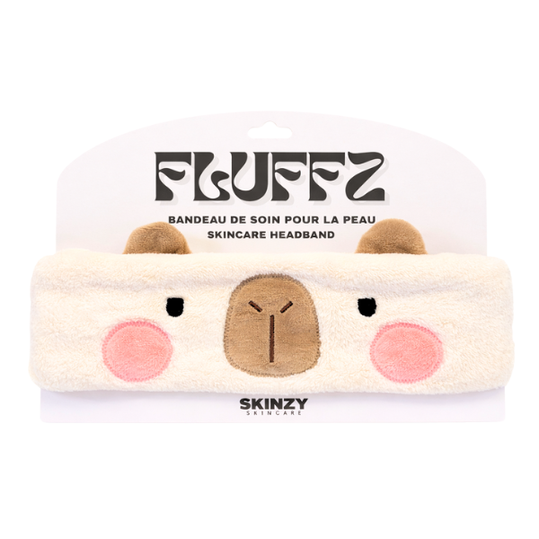 Skinzy skincare - Wholesale Spa Headband - FLUFFZ - Headband Capybara Edition1