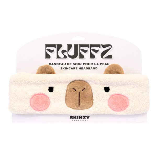 Skinzy skincare - Wholesale Spa Headband - FLUFFZ - Headband Capybara Edition1