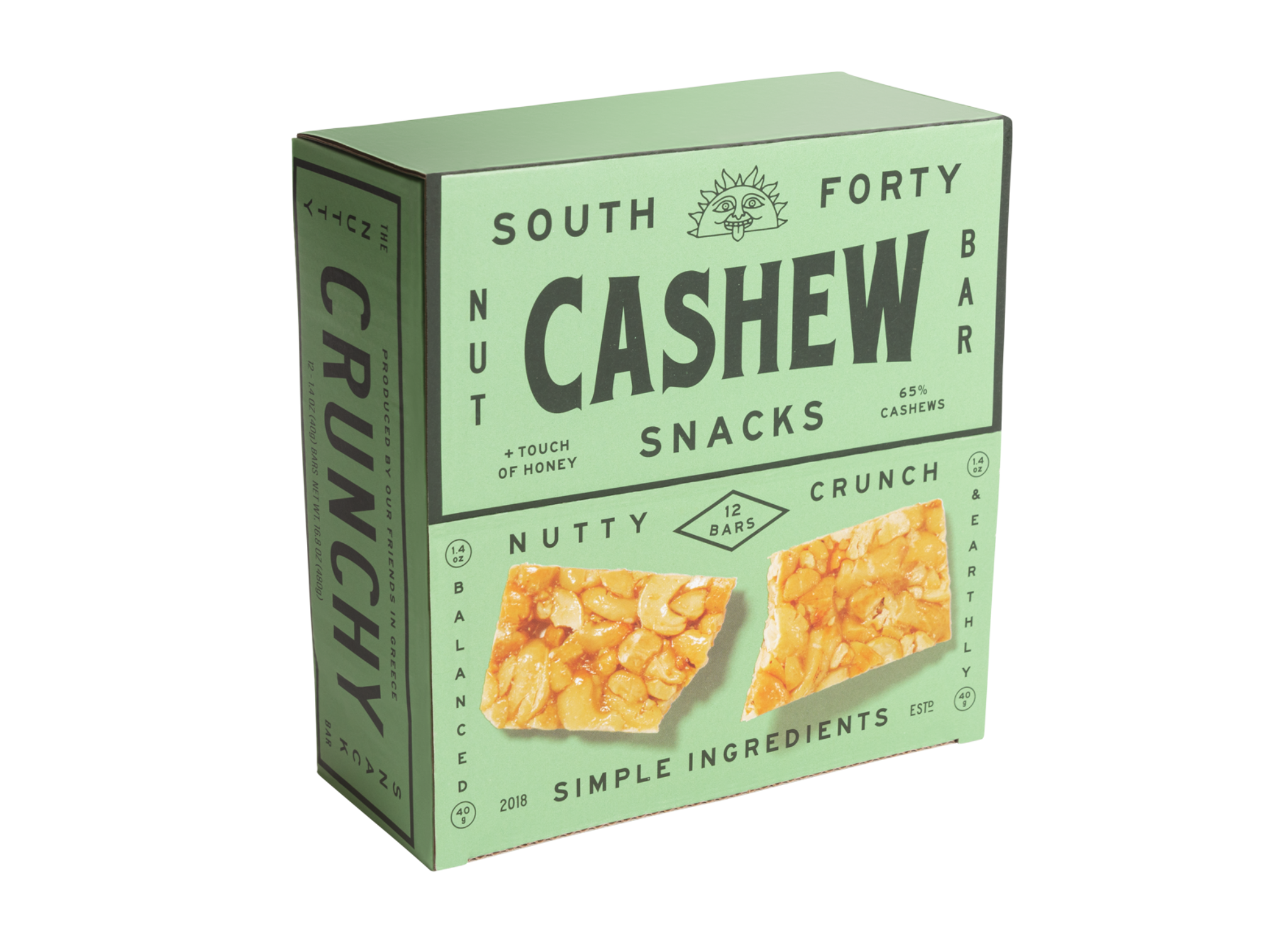  South 40 Cashew Bar - Extra Crunchy Honey Nut