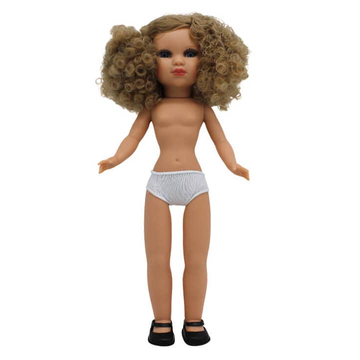 Folk Artesanía Muñecas - Vente Poupée – enfant - Poupée nue Simona Folk Artisanat original cheveux bouclés1