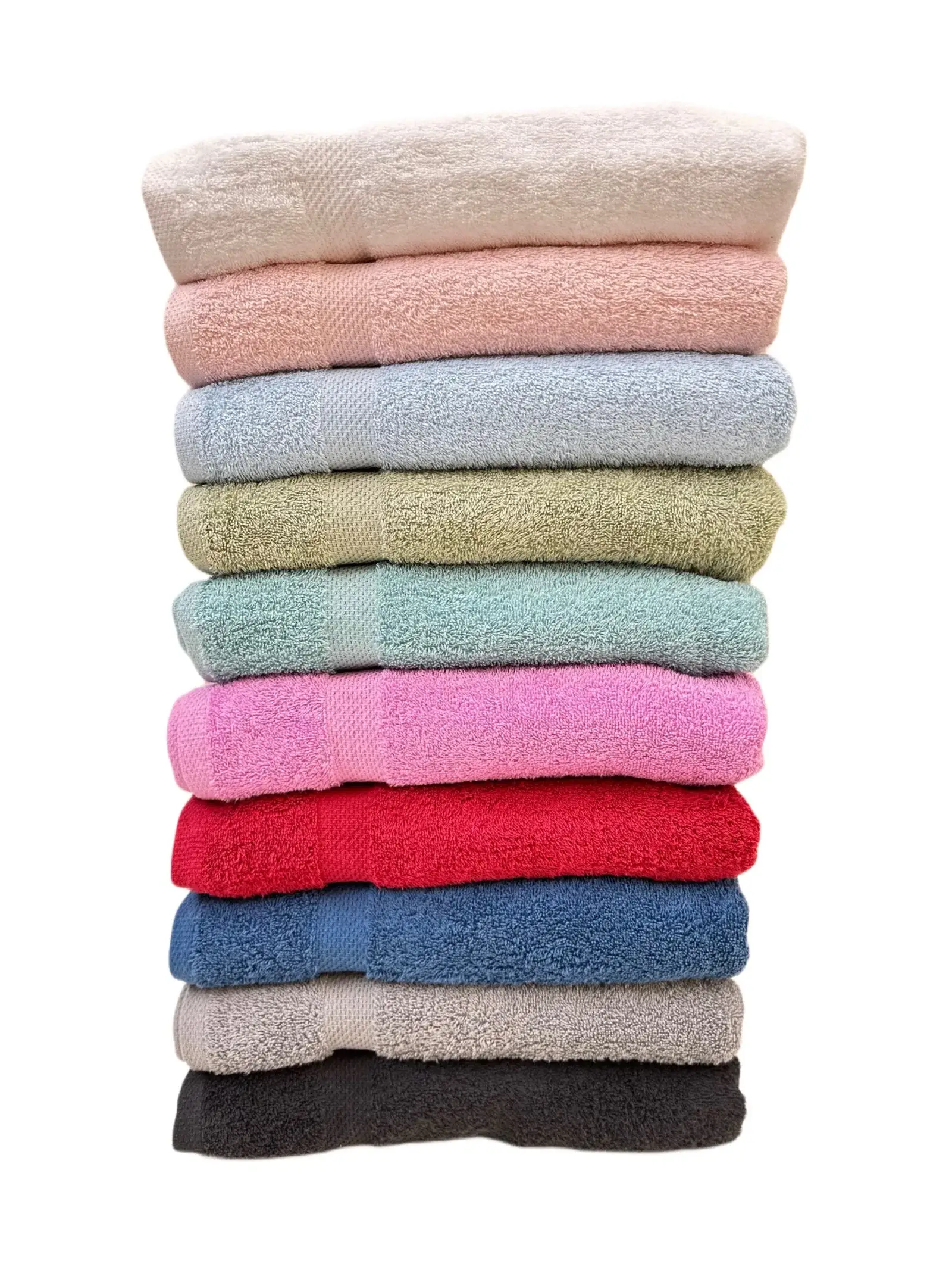 TEXCITY - Vendita all'ingrosso Asciugamani da bagno - Asciugamani pettinati in cotone 100% da 500 gsm2