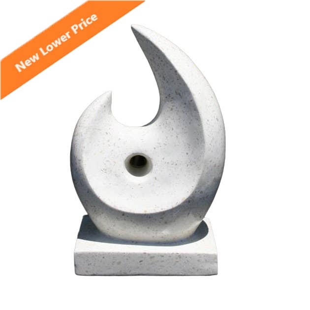 Terrazzo White Fish Hook 25cm for wholesale by Mt Meru Wholesale