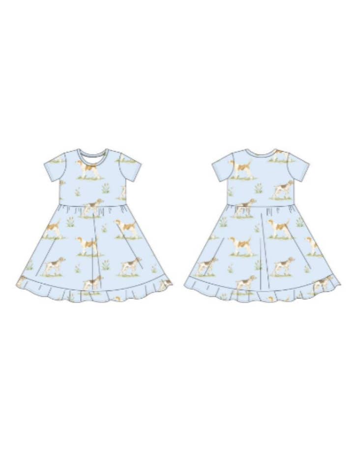Sweet Bay Clothing - Wholesale Dress - Kids - Hunting Dog Twirl Dress3