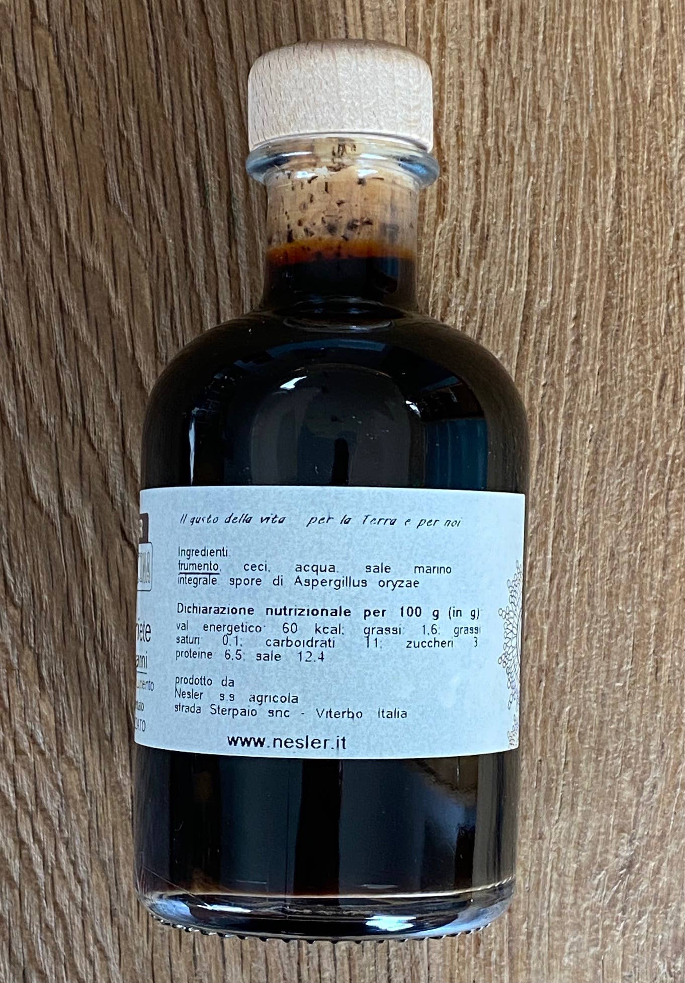 Nesler Cibo Vivo - Wholesale Sauce - Ariete Sauce 200ml - (chickpea and wheat shoyu)2