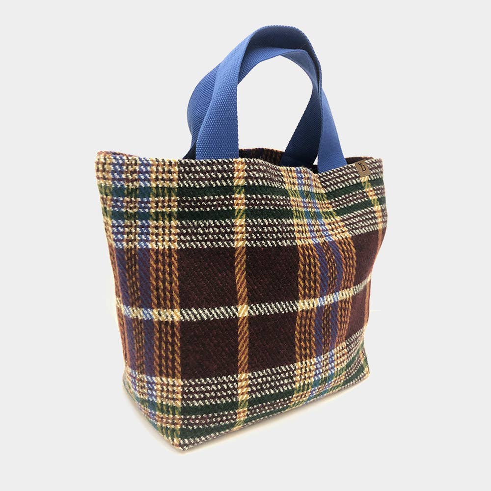 Sensibling Corp. - Wholesale Tote Bag - Women's - Plaid Check Patterned Tote Bag
3