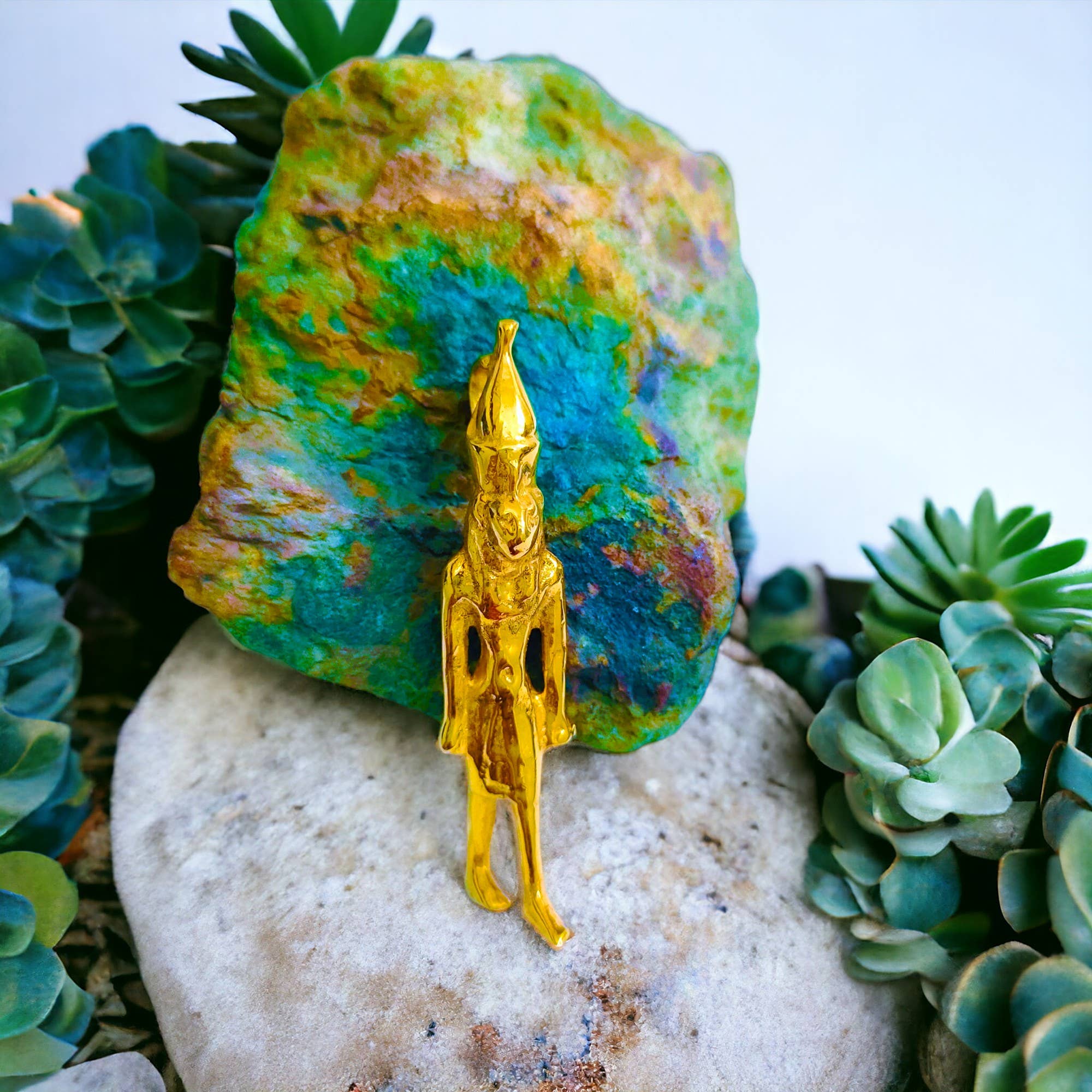 ALADDIN'S LAMP JEWELRY - Wholesale Individual Charm/Pendant - Goddess Sekhmet The healer Gold Pendant8