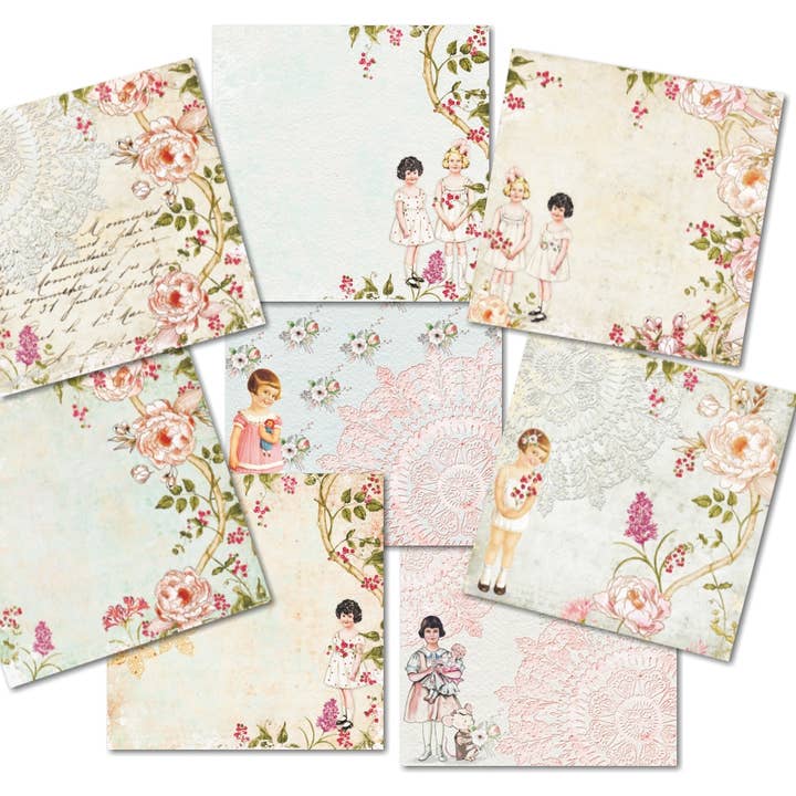 DECORER - Vendita all'ingrosso Scrapbooking - Fairy Dreams - Carta per album di ritagli 15,2 x 15,2 cm0