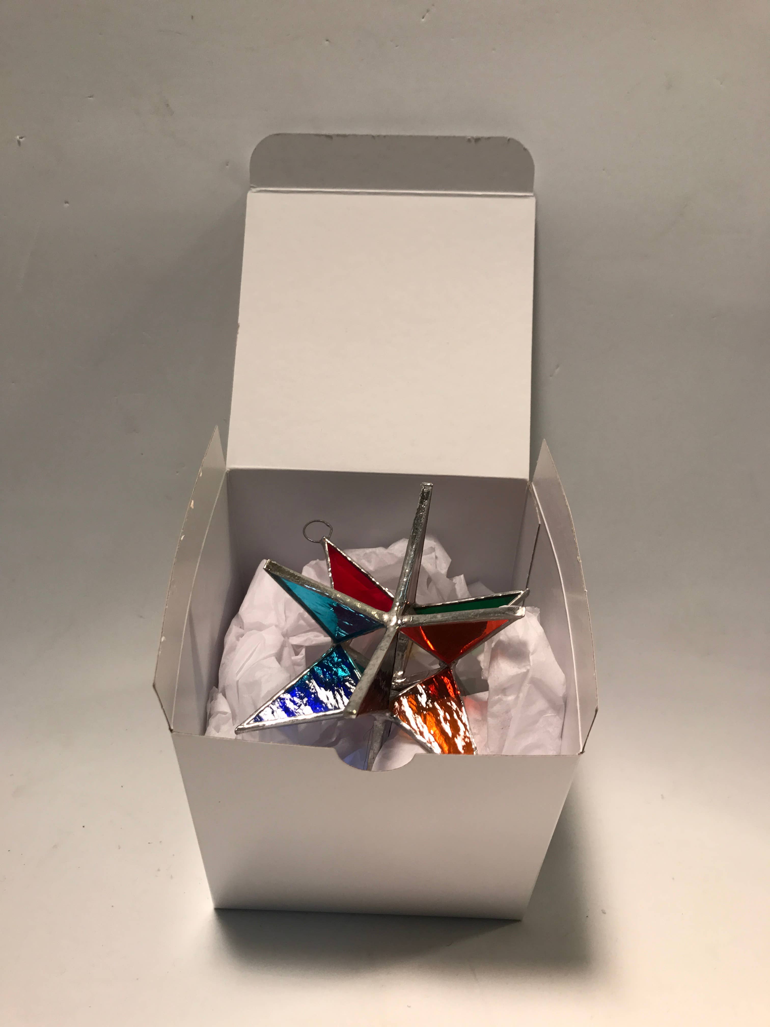 Fiesta Color - Wholesale Suncatcher - Stained Glass Moravian Star - WITH GIFT BOX8