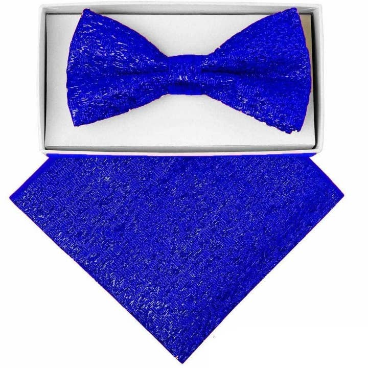 Dubal Brothers - Wholesale Bow Tie - Men's - VITTORIO FARINA Rhinestone Bowtie & Pocket Square by Classy Cufflinks10