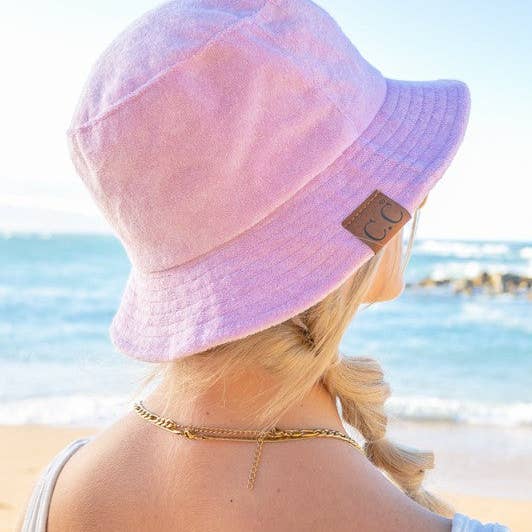 Naomi's Happy Place Shop - Wholesale Bucket Hat - Women's - CC Terry Cloth Bucket Hat2