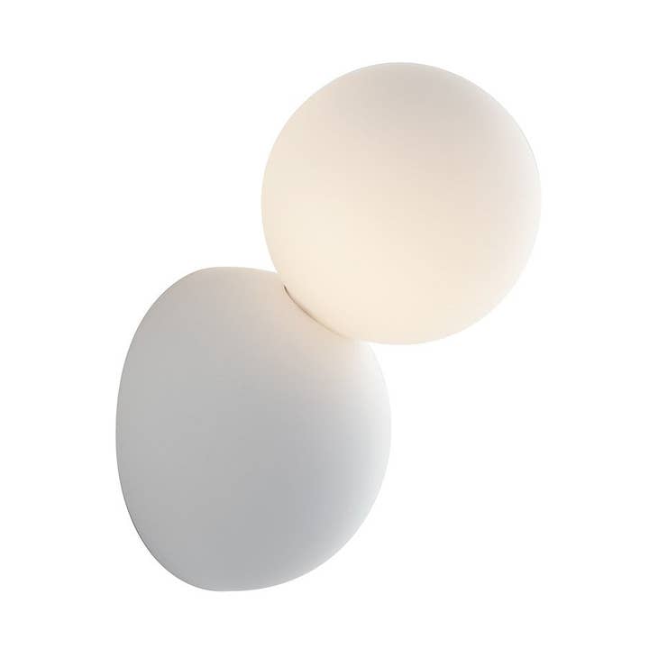 Lámpara de pared Kiss de yeso con difusor de vidrio opalino (1XG9) para venta al por mayor de Gruppo F.T