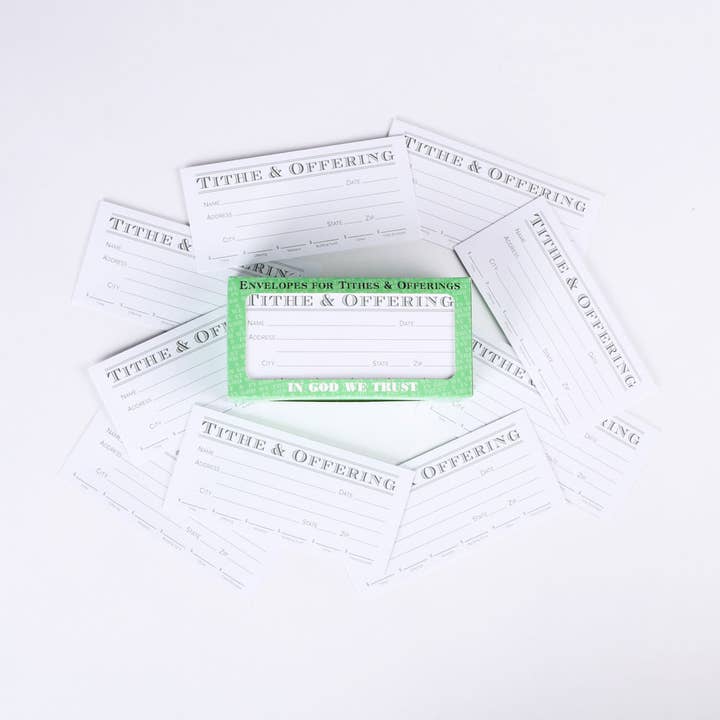 Swanson Christian Products - Wholesale Envelopes - Envelope for Tithe and Offering - Green - 100 Ct.2