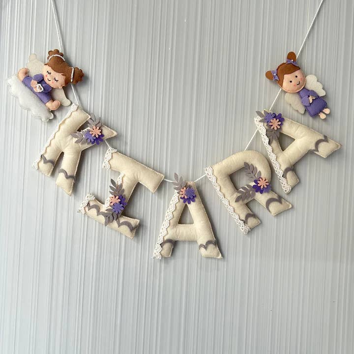 Felt Fairy Name Bunting/Garland for wholesale by Ash and Vi