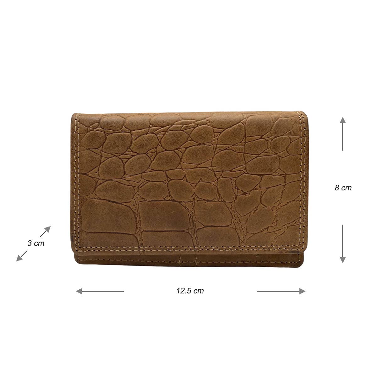 Arrigo - Wholesale Wallet - Women's - Leather Wallet ladies - Buffel Leather Croco Print Compact19