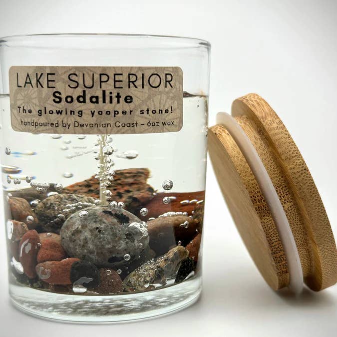 Lake Superior "Yooperlite" Sodalite – Medium 6oz Wax for wholesale by Devonian Coast