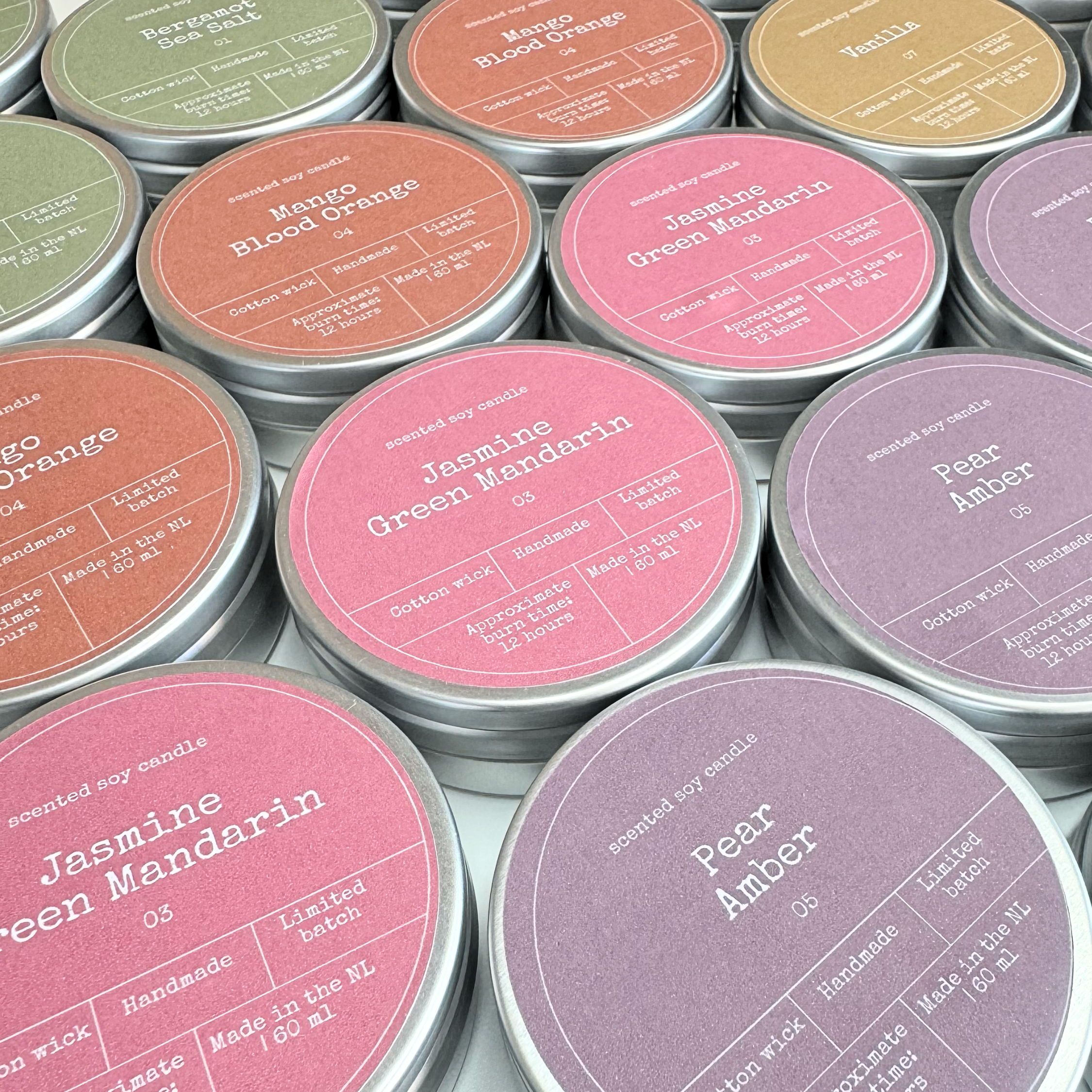 Bon Babef - Venta al por mayor Velas en tarros - Vela aromática de cera de soja | Jazmín y mandarina4