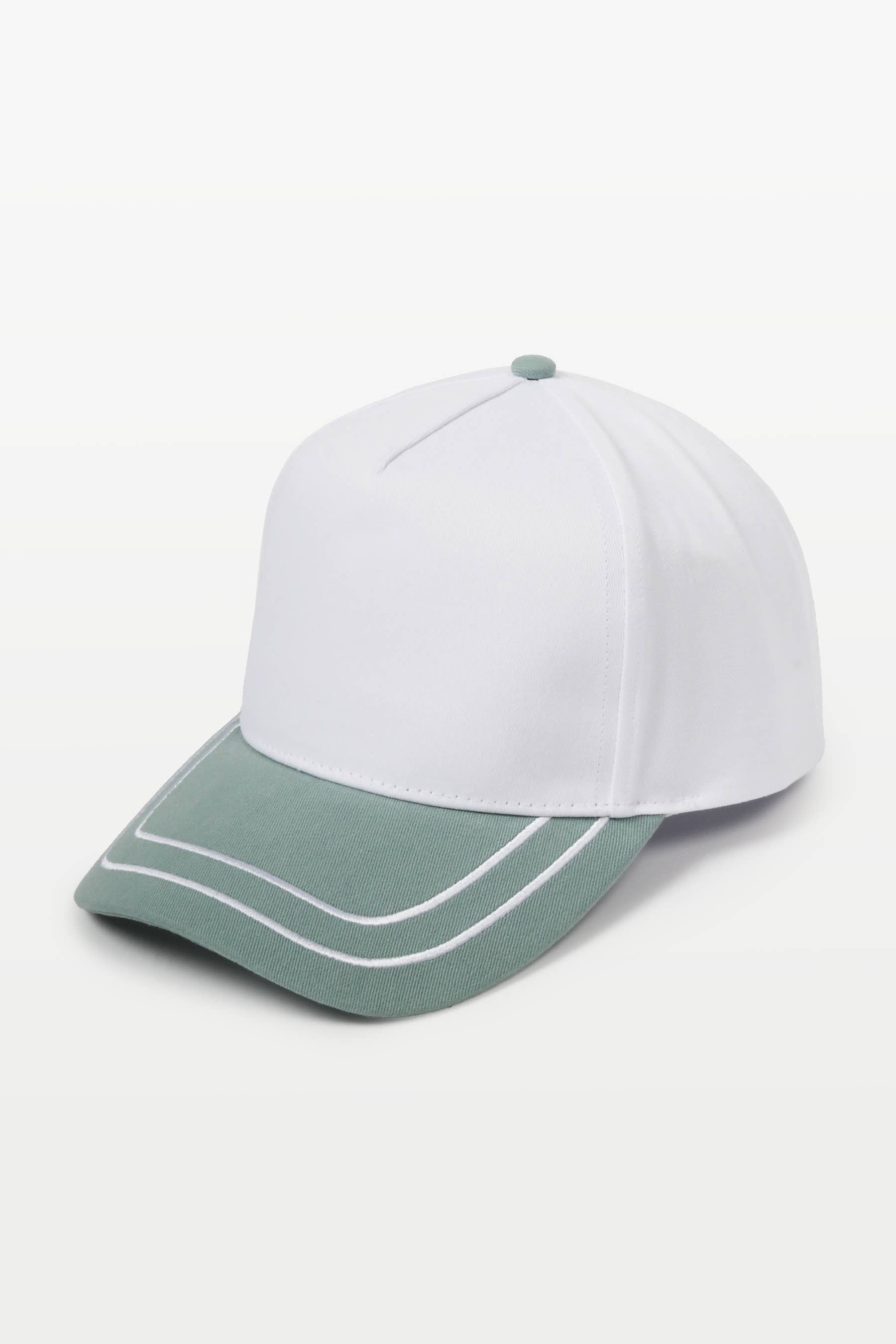 David And Young - Wholesale Baseball Cap - Unisex - Retro Stripe Brim Two Tone 5-Panel Cap9