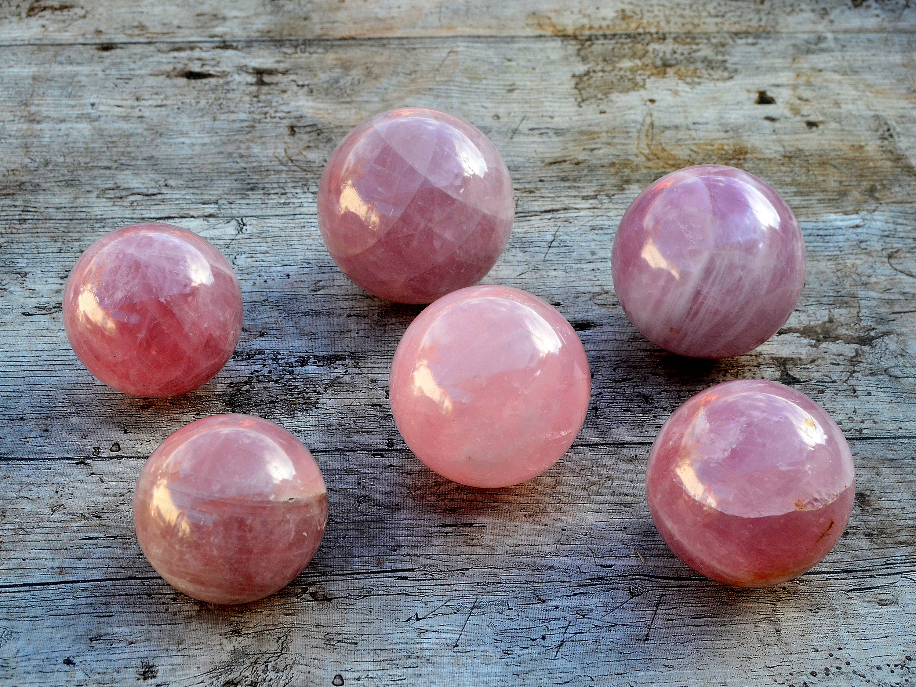 Kaia & Crystals - Wholesale Spiritual Stone/Crystal - XL Rose Quartz Sphere Crystal (70mm - 110mm)10