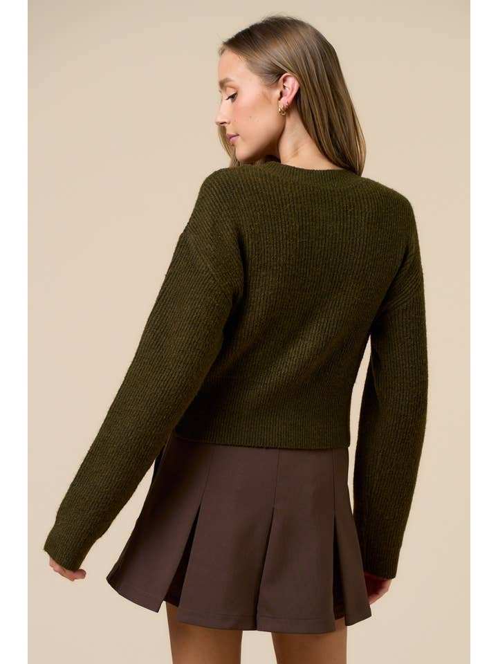 Lalavon - Wholesale Cardigan - Women's - Sparkle Rhinestone Detailed Sweater8