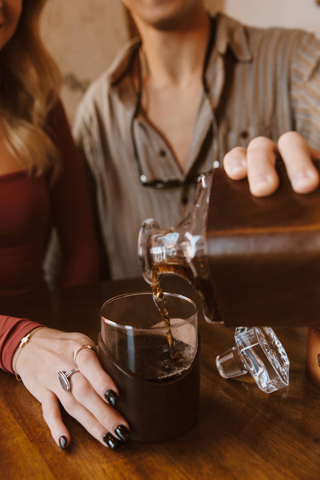 Lindy Leather - Wholesale Decanter - Custom Leather Decanter8