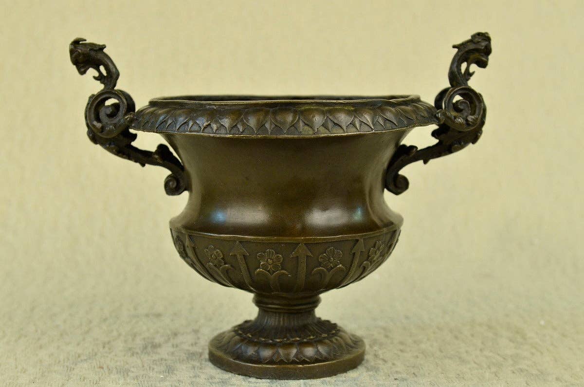 Bronzhaus - Wholesale Plant Pot - Original Signed Milo Elegant Vase Planter Plant Holder Bronze Sculpture Statue0