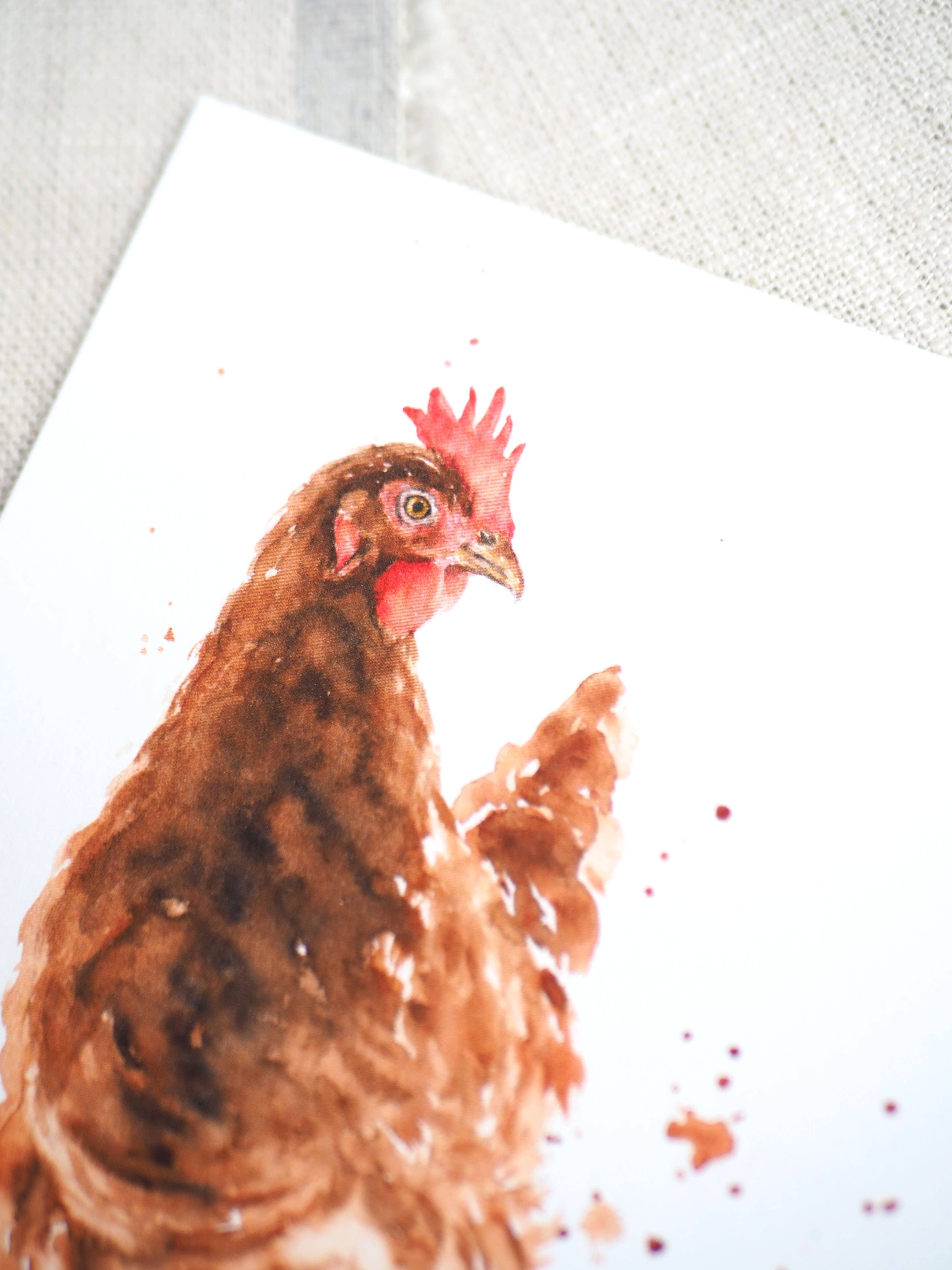 Jona Art - Wholesale Postcard - Postcard chicken1
