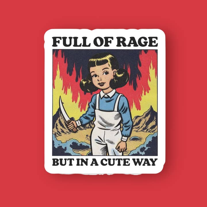 Ace the Pitmatian Co - Wholesale Sticker - Full of Rage But in a Cute Way Sticker1
