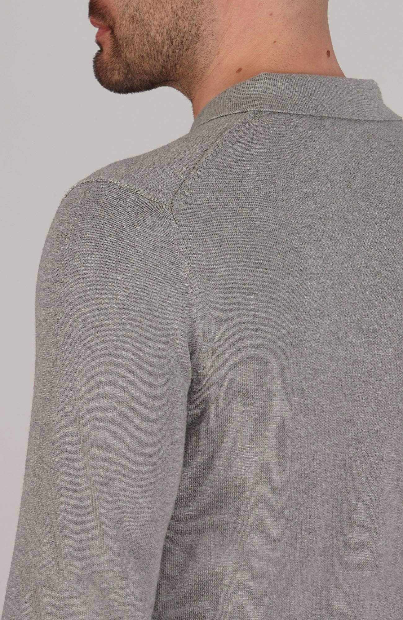 Paul James Knitwear – wholesale Polo – Men’s – Mens Lightweight Cotton Long Sleeve Knitted Polo Shirt43