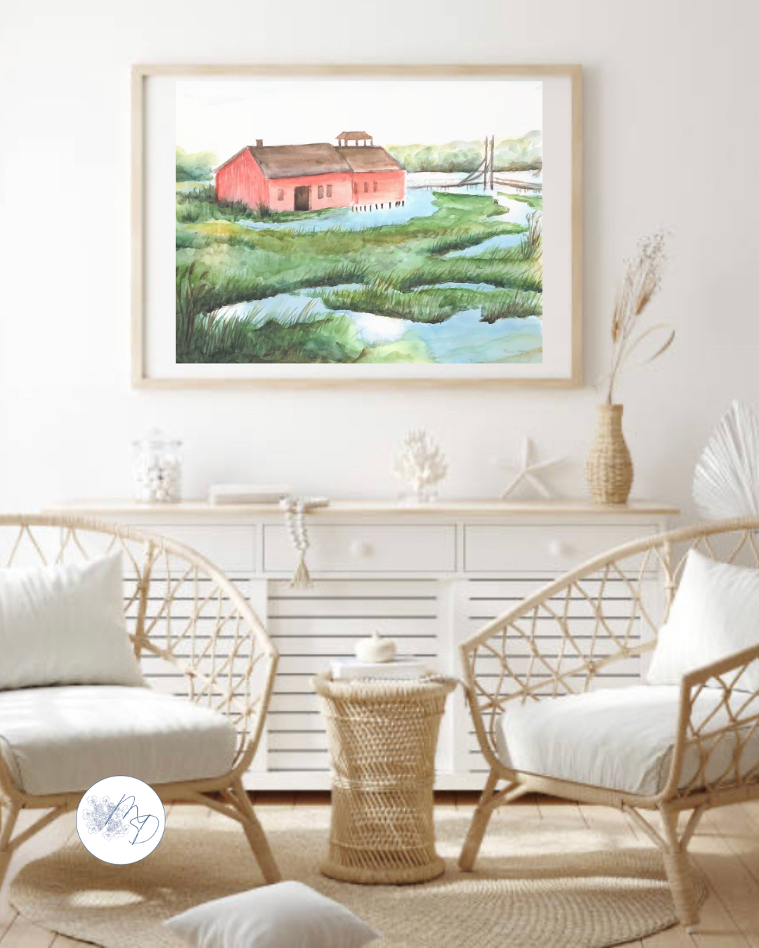 Melissa Dayton Art and Design - Wholesale Gallery Wall Set - Coastal Watercolor Gallery Wall Sets - Curated Giclee Prints7