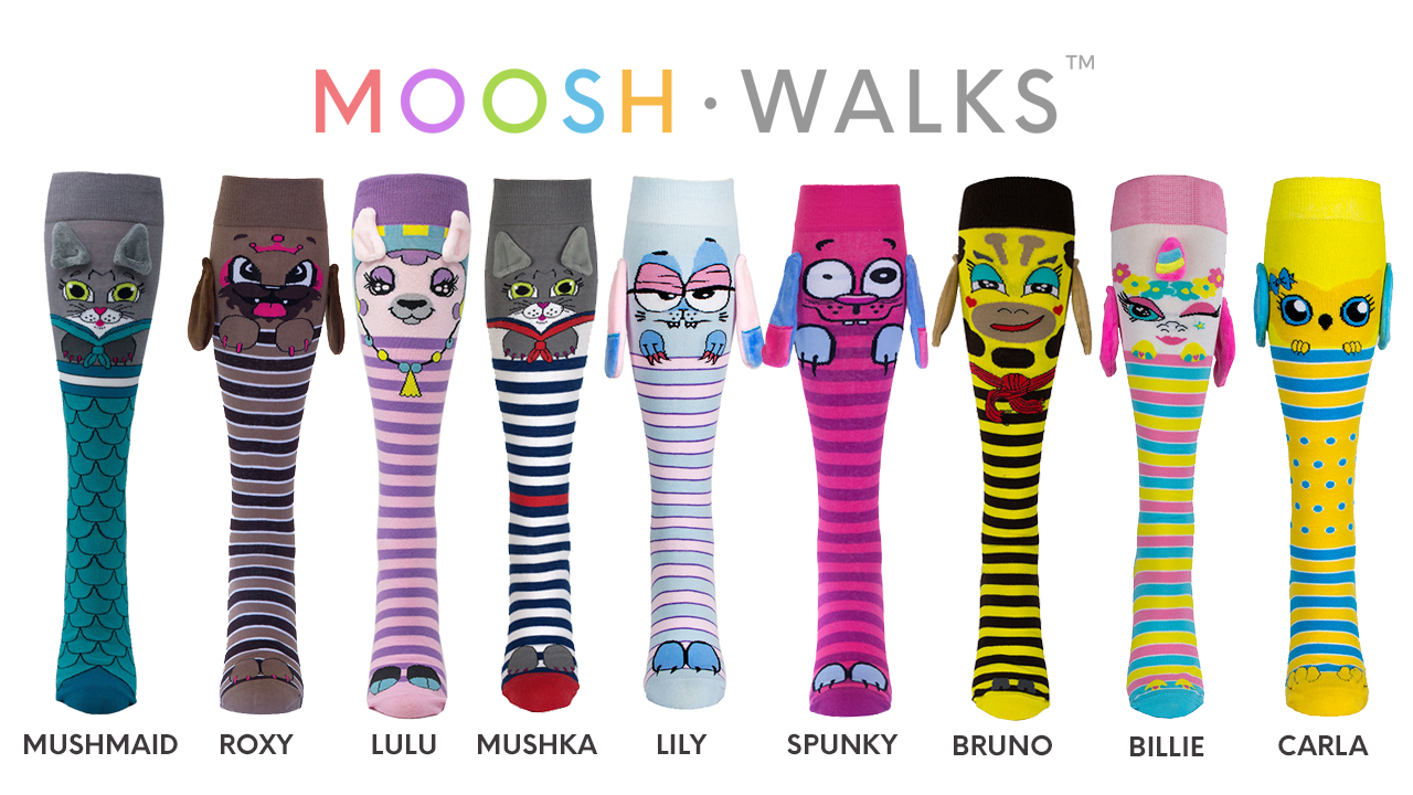 Moosh Walks - Wholesale Sokken - Kinderen - Billie eenhoorn sokken met 3D dierenstrepen, kinderen en volwassenen5
