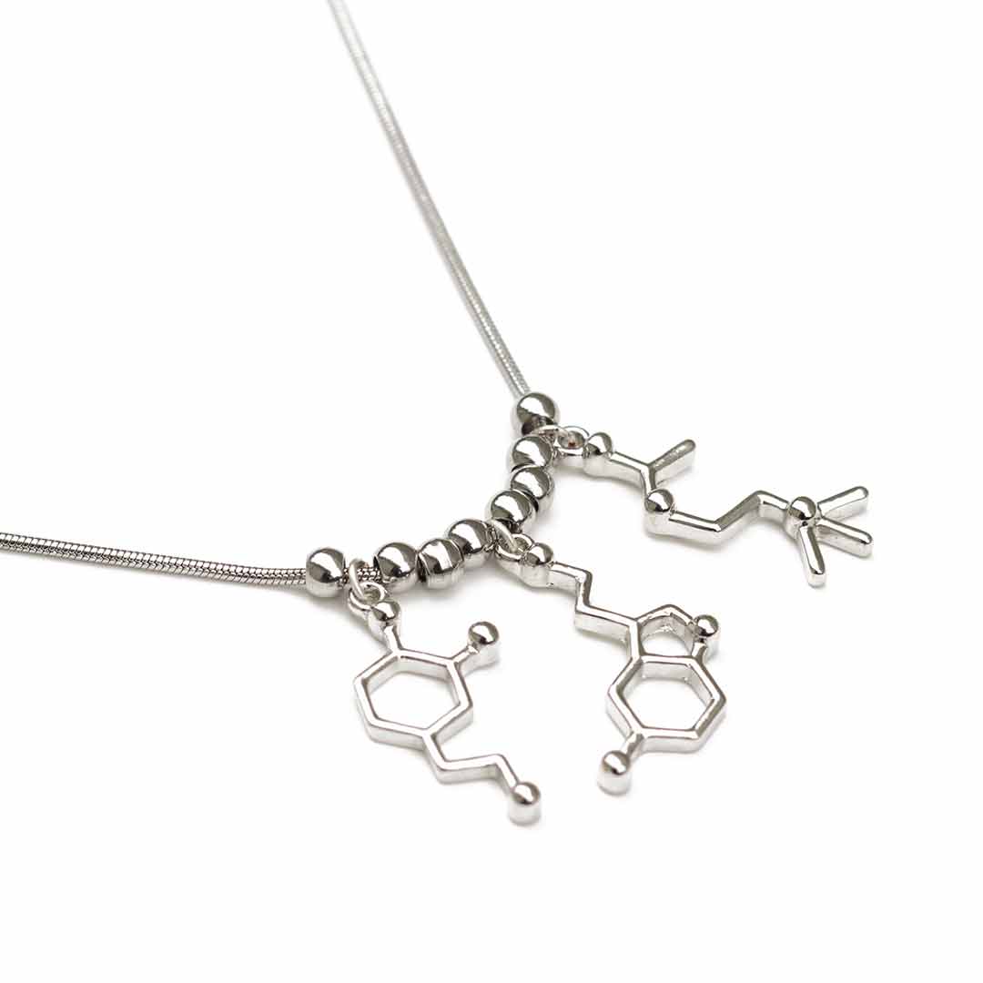 Boutique Academia - Wholesale Pendant/Charm Necklace - Serotonin, Dopamine, & Acetylcholine Necklace3