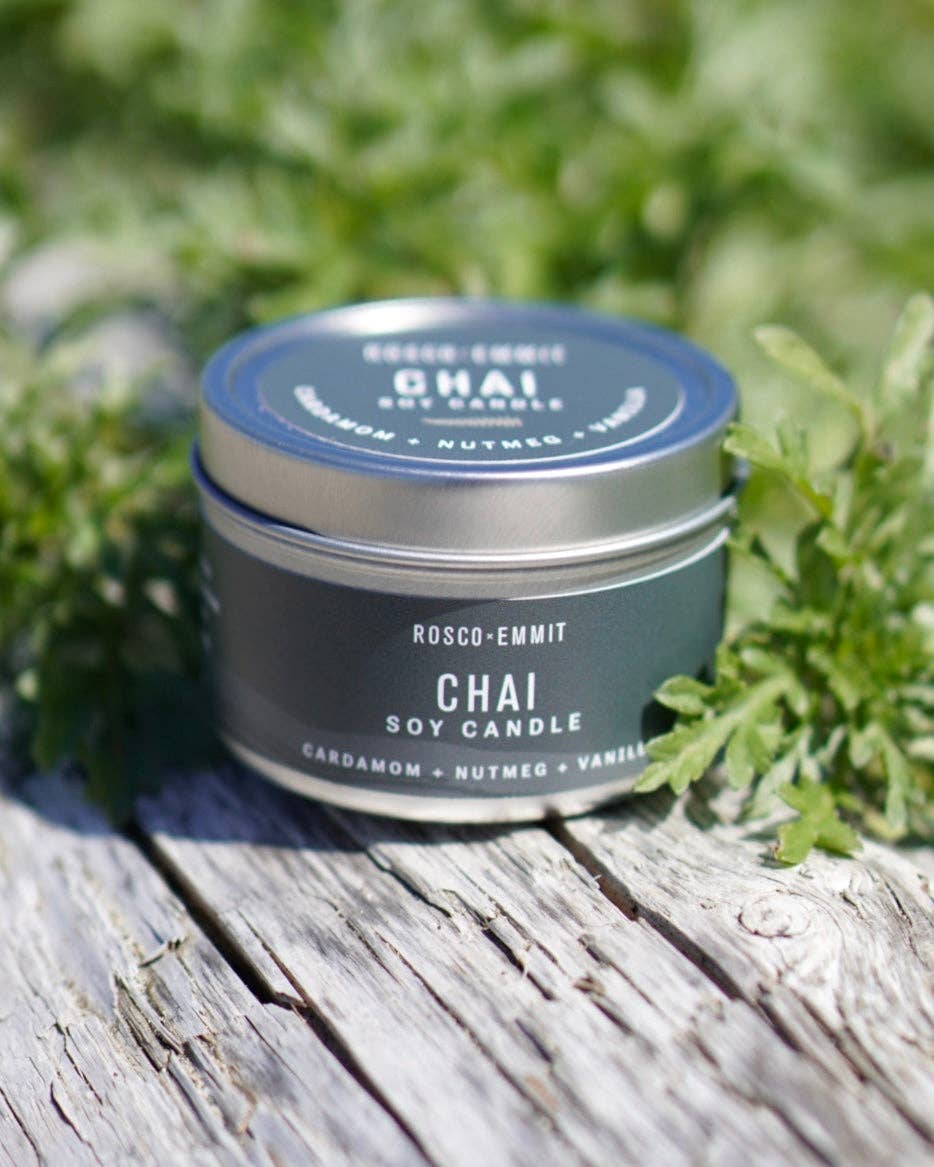 Rosco x Emmit - Wholesale Travel Candles - Chai Soy Candle 4oz1
