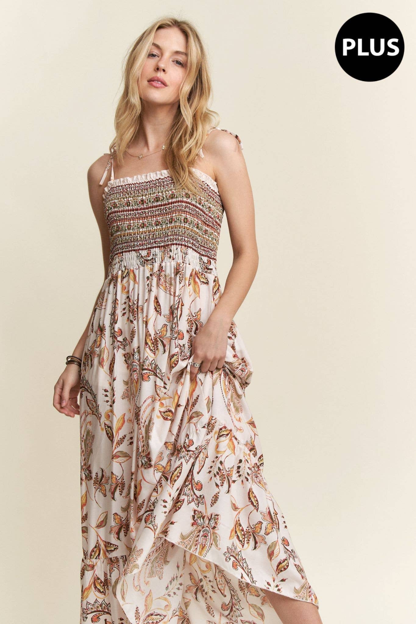 ADORA LA - Wholesale Dress - Women's - D7501MMX - TIE SHOULDER MAXI DRESS3