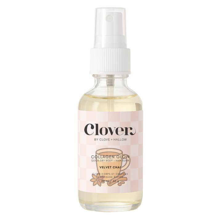 Élixir Corps + Cheveux Séchage Rapide Éclat de Collagène pour la vente par Clover By Clove + Hallow