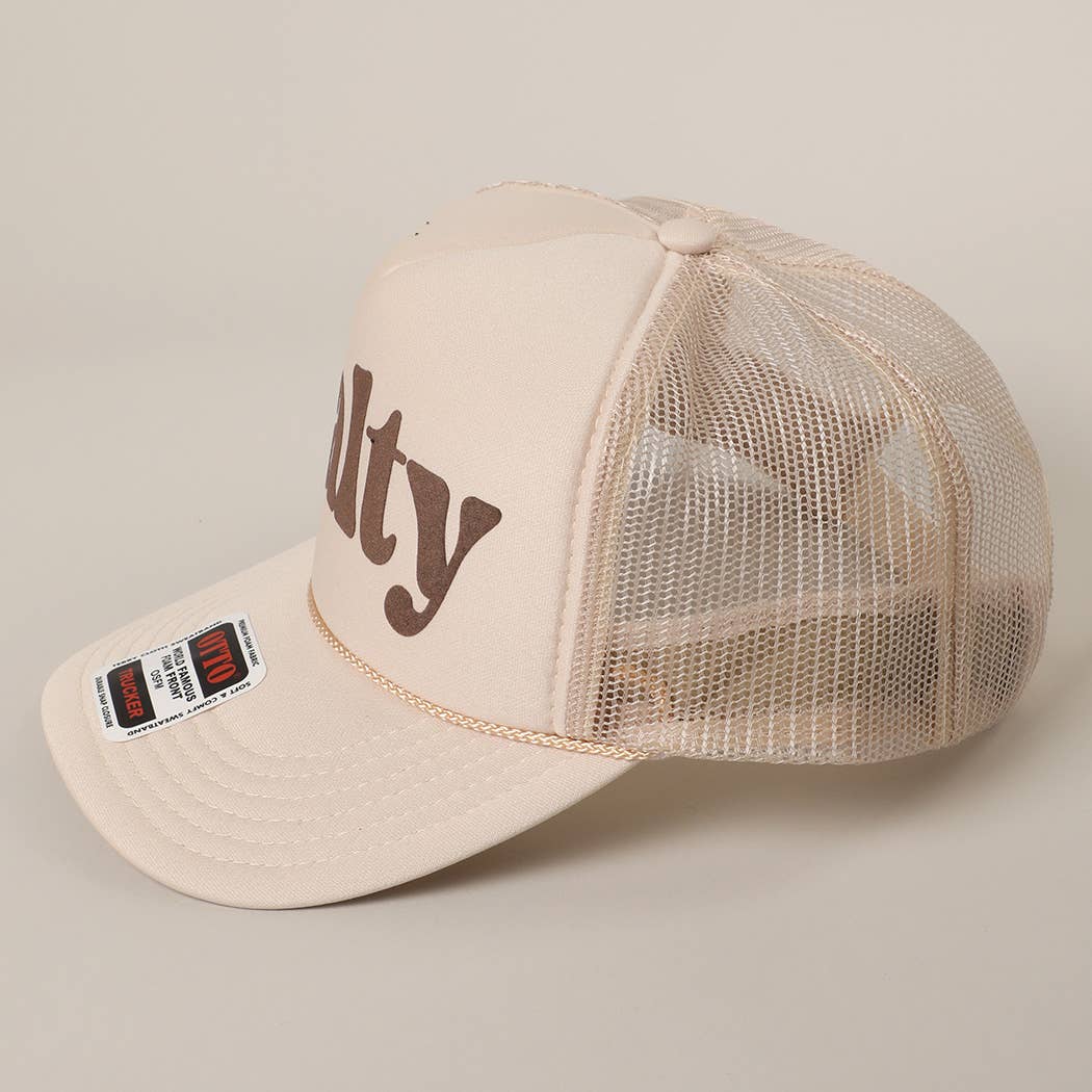 Fashion City – wholesale Trucker hat – Unisex – Salty Text Printed Mesh Back Foam Trucker Hat28