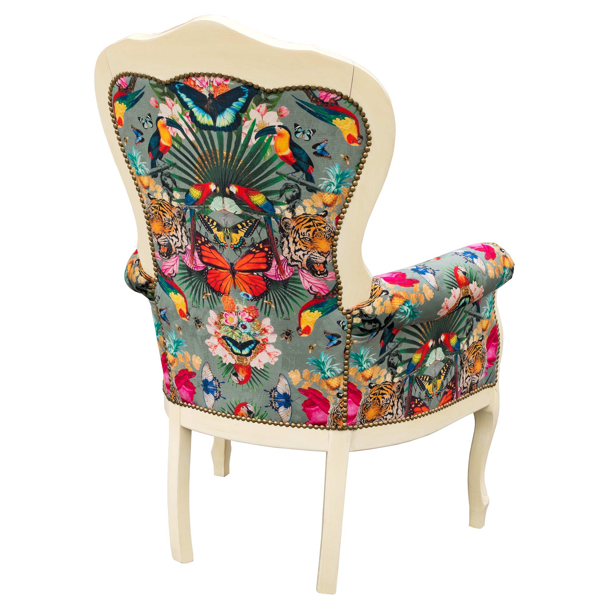 Febland – wholesale Chair – Michael Crested Chair-Myrtle & Mary Paradise Lost Sage 2