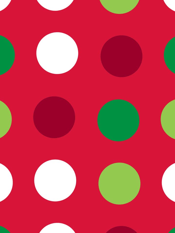 Red Jolly Dots - 30672 - Bulk Christmas Gift Wrap for wholesale by Artist Point Gift Wrap