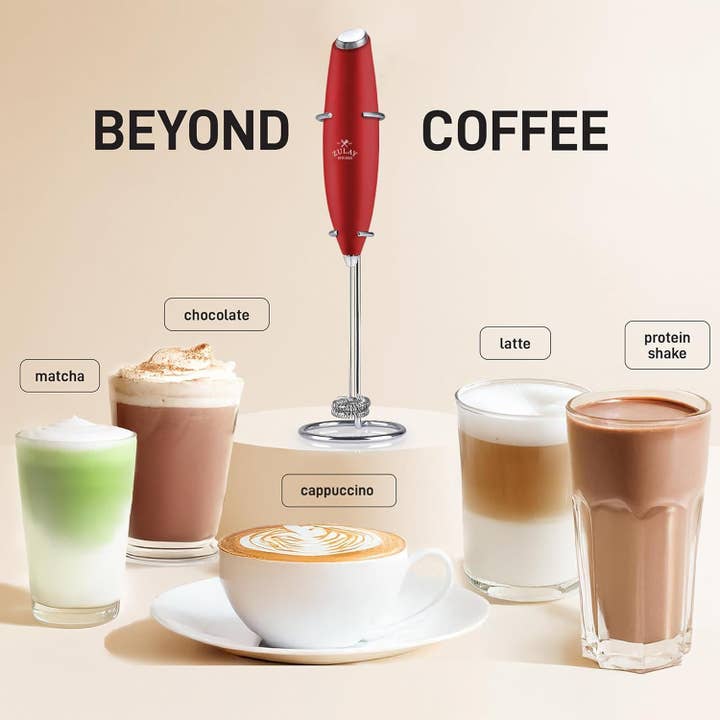 Zulay Kitchen - Wholesale Kitchen Tool/Gadget - Zulay Double Whisk Milk Frother Handheld Mixer