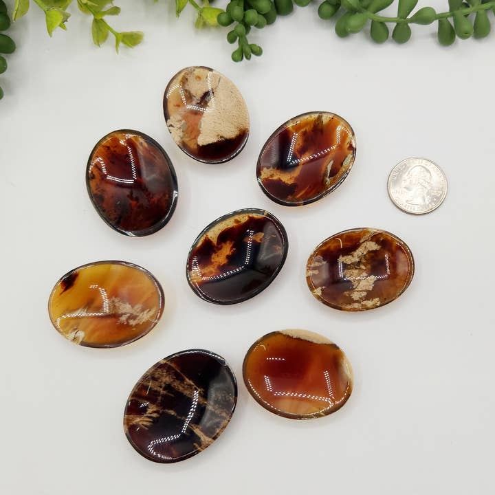 Meraki Gemstones - Wholesale Spiritual Stone/Crystal - Amber Worry stone (Approxi 45x35x15mm) 100% Natural Amber2