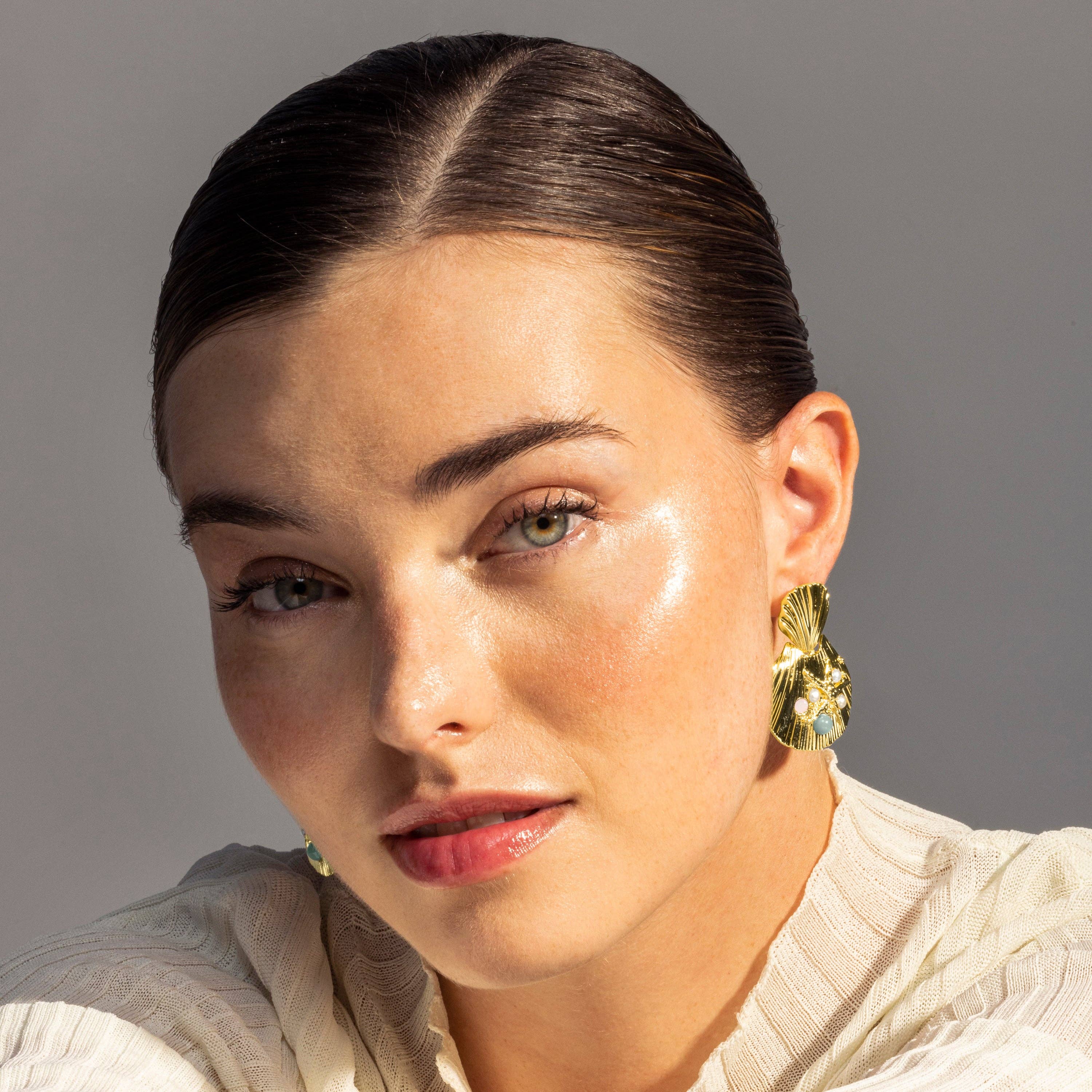 Luxenter - Wholesale Dangle Earrings - Pendientes acabado en oro amarillo de 18k - Zintol3