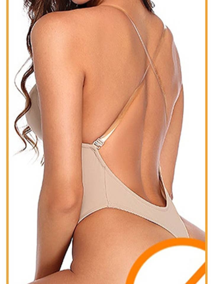Belle Com'Elle - Wholesale Lingerie Bodysuit - Women's - String Open Back Bodysuit/GU250072