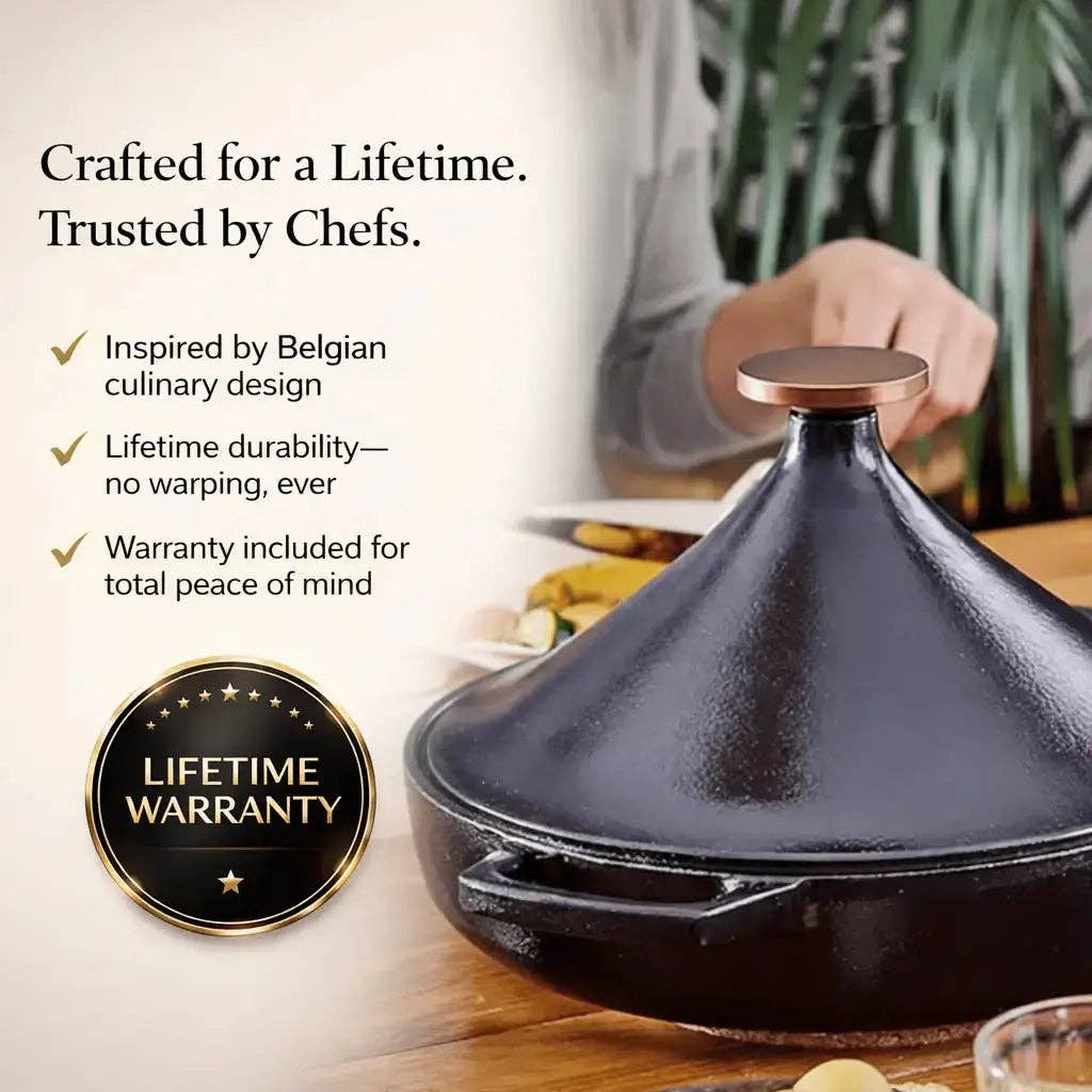 Alva Cookware - Wholesale Baking Dish - Moroccan Tagine — 3 QT.5