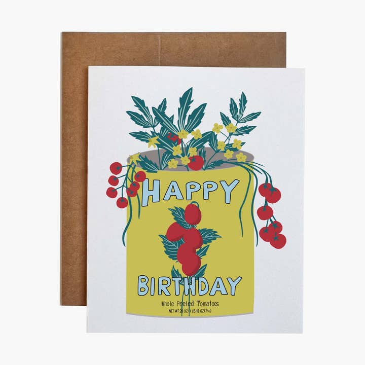 Een blikje tomaten Verjaardag voor wholesale door Najwa Kronfel Inc.