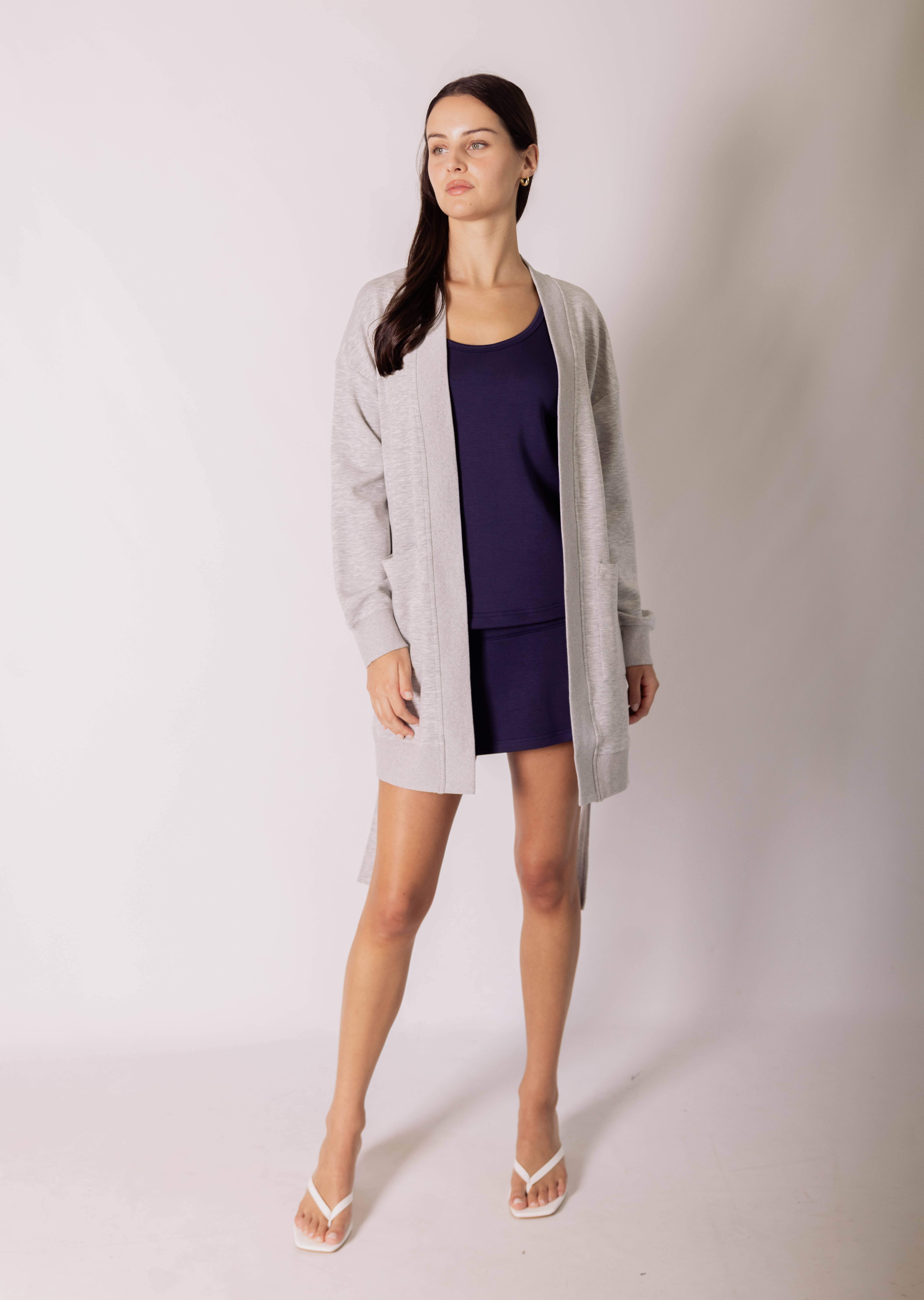 P. CILL - Wholesale Robe - Women's - P. CILL Butter Modal Ribbed Contrast Robe32