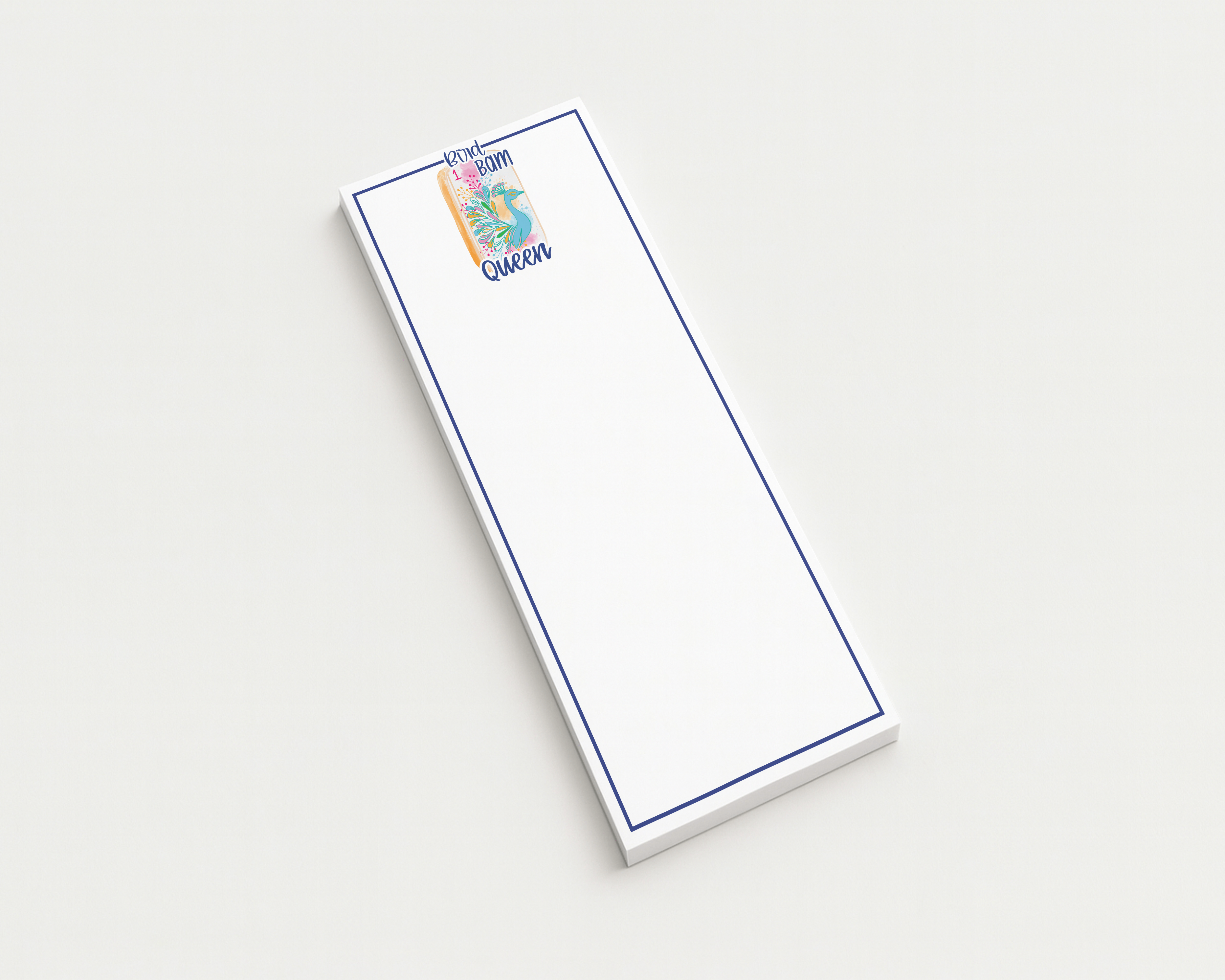Note Worthy Paper Place - Wholesale Notepad - Bird Bam Queen Notepad | Mahjong Gift for Mahjong Lovers0