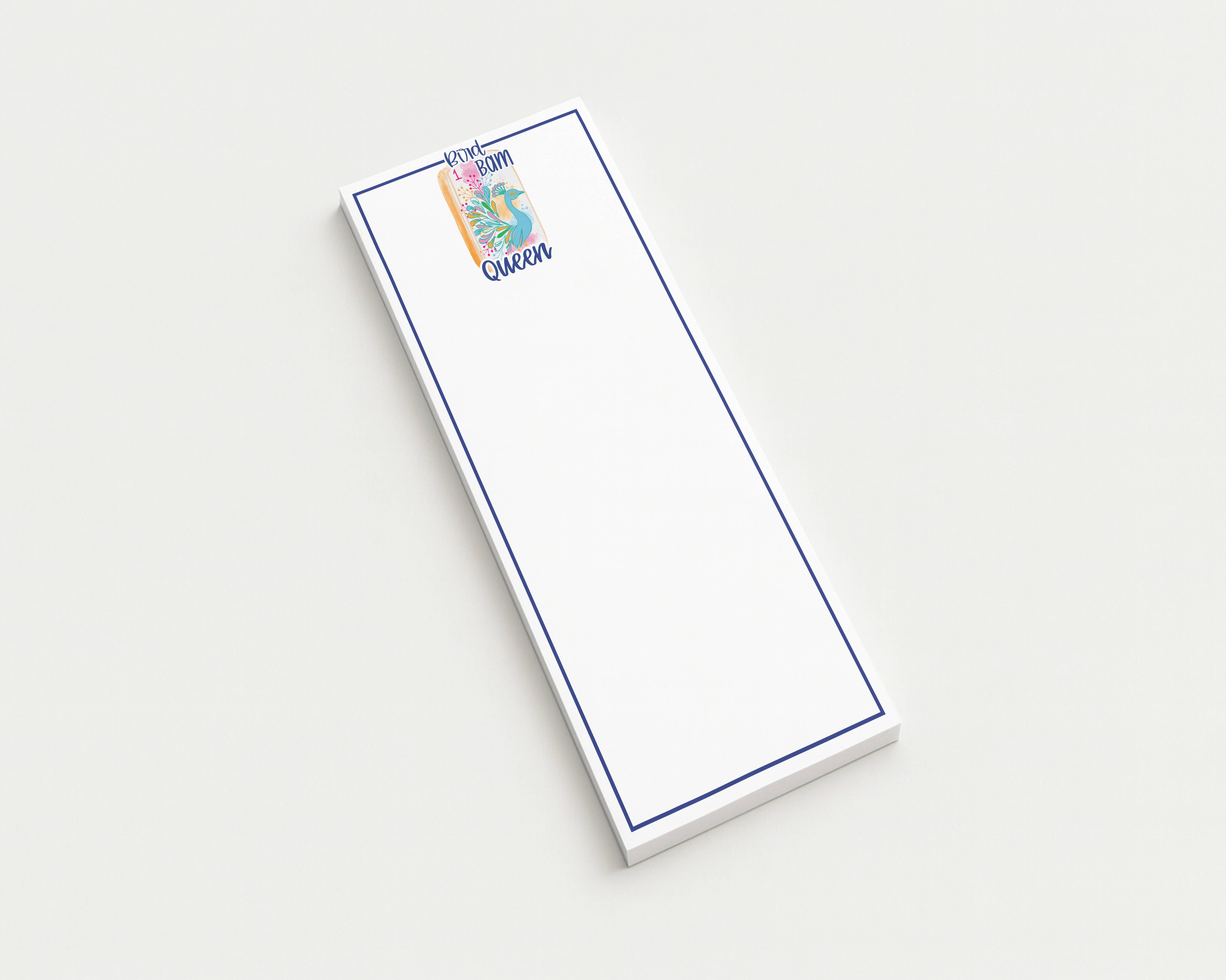 Note Worthy Paper Place – wholesale Anteckningsblock – Fågel Bam Drottning Anteckningsblock | Mahjongpresent för Mahjongälskare